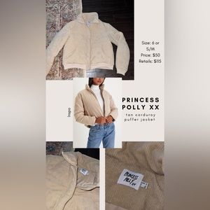 Trendy corduroy puffer jacket!